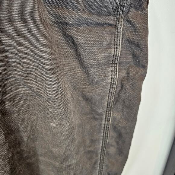 Carhartt Relaxed Fit Rugged Flex Canvas Mens 44x30 Work Wear Rugged Dark Gray - Picture 2 of 7